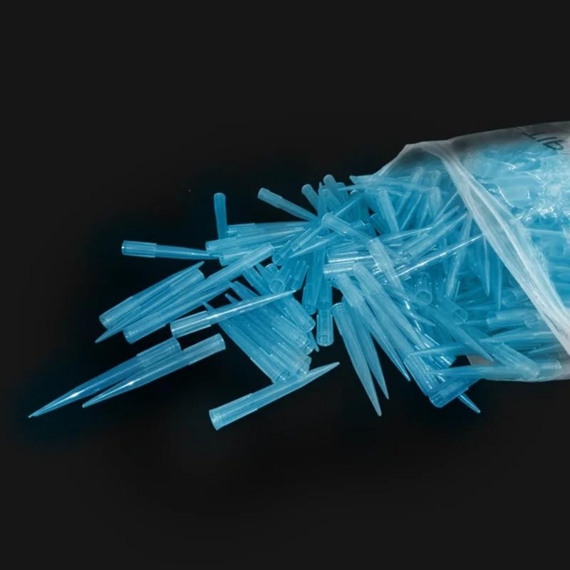 Lab Pipette Tip - 500개 1ml 투명 일회용 마이크로 피펫