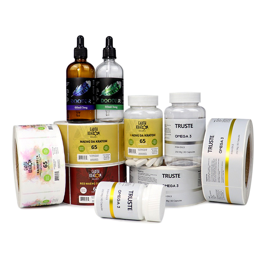 주문을 받아서 만들어진 입히는 종이 약 병 스티커 금박 - Medical Label 리뷰 및 가격