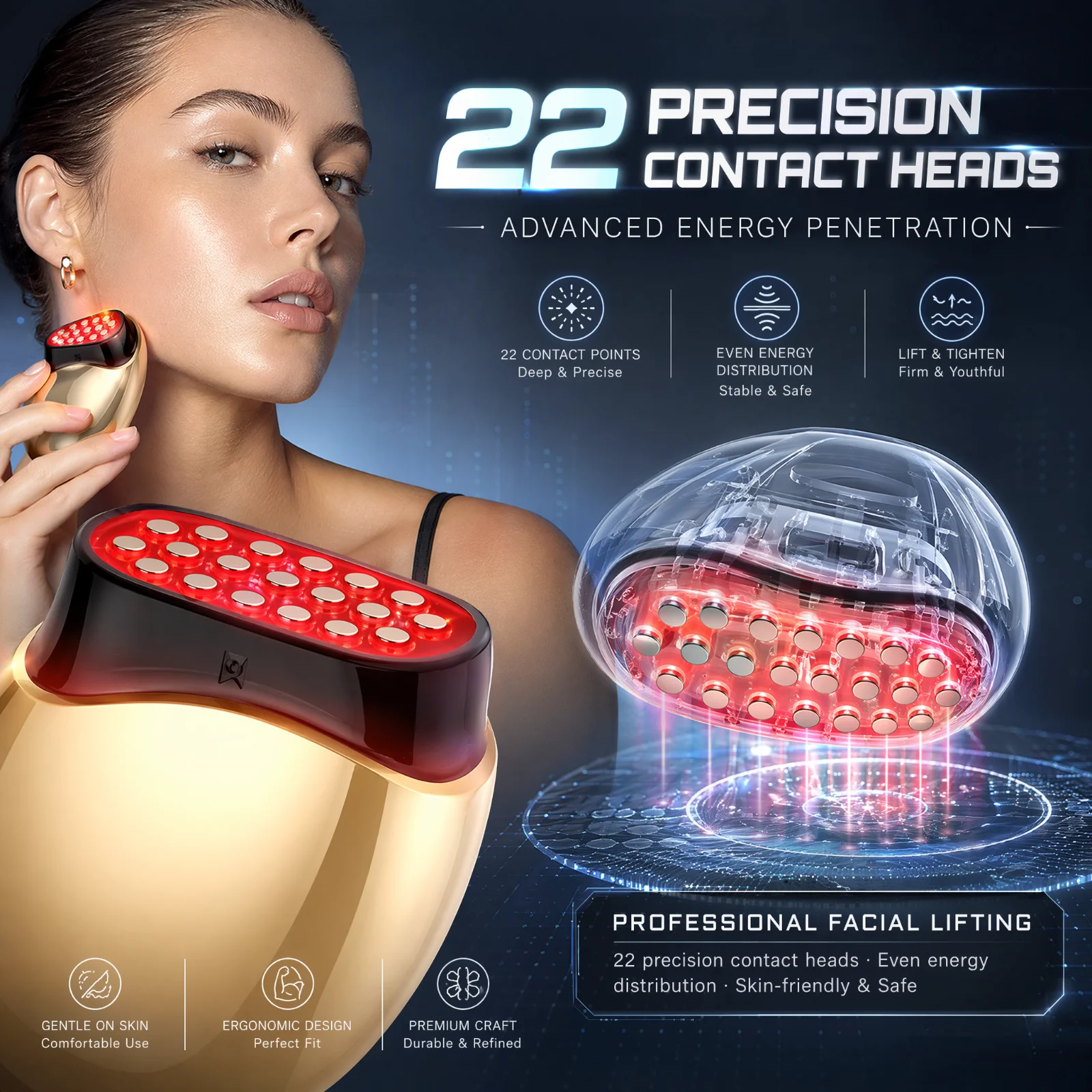 콜라겐 뷰티 디바이스 페이셜 마사지기 LED 라이트 테 - Medical Lab Equipments 리뷰 및 가격