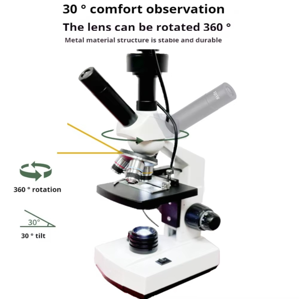 최고 판매 HD 스크린 디지털 현미경 생물학적 현미경  - Medical Laboratory 리뷰 및 가격